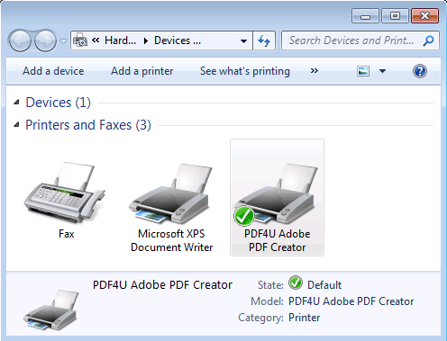 update adobe pdf printer driver